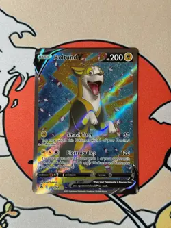 Boltund V Full Art Ultra Rare 249/264 Fusion Strike Pokemon Sword & Shield Card - Image 1