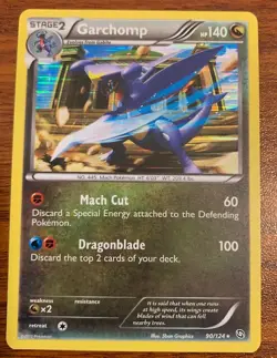 2012 Pokemon Black & White Dragons Exalted Foil #90 Garchomp-Used Free Shipping - Image 1