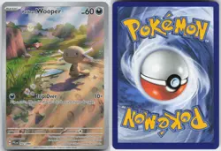 PALDEAN WOOPER 102/094 ILLUSTRATION RARE PHANTASMAL FLAMES POKEMON HOLO NM - Image 3