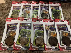 Pokemon Destined Rivals Checklane Blister Packs X 10 Eevee Zarude Promo Sealed - Image 1