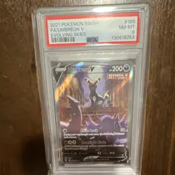 Pokemon Umbreon V 189/203 Evolving Skies Ultra Rare Alt Full Art Holo PSA 8 200… - Image 1