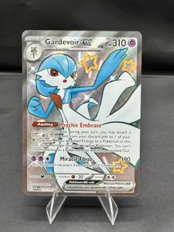 Pokemon tcg Gardevoir ex SV: Paldean Fates Shiny Ultra Rare Holo 217/091 310 HP - Image 1