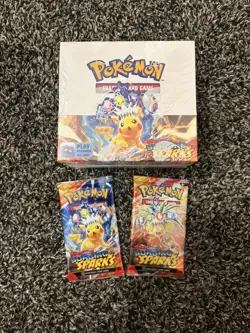 Pokemon TCG Scarlet & Violet Surging Sparks Booster Box (36 Packs) 2 extra packs - Image 1