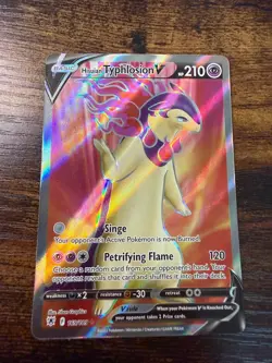 Pokemon Hisuian Typhlosion V 169/189 Full Art Astral Radiance NM/M - Image 1