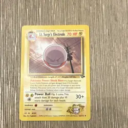 Pokemon Lt. Surge's Electrode 52/132 Gym Challenge Uncommon Regular 70 HP - Image 1