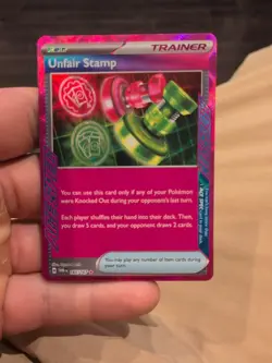 Unfair Stamp 165/167 SV06 Twilight Masquerade Ace Spec Rare Holo Pokemon TCG - Image 1