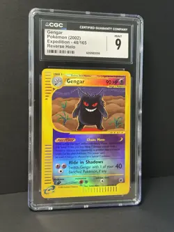 CGC 9 MINT - Gengar 48/165 Expedition Ereader Reverse Holo 2002 Pokemon - Image 2