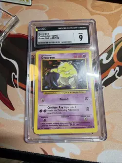 Drowzee #49 (Pokemon Base Set June 1, 1995) Grade 9 MINT - Image 1