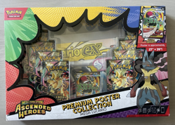 Pokemon TCG Sealed Ascended Heroes Mega Lucario Premium Poster Collection - Image 1