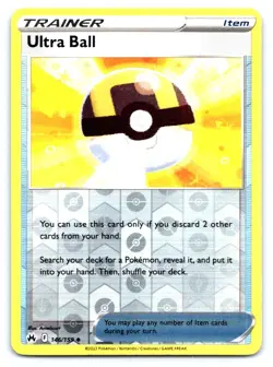 Ultra Ball Pokemon Reverse Holo Uncommon Crown Zenith 146/159 - Image 1