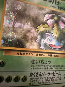 Swirl Erika's Venusaur Challenge from the Darkness Holo (Japanese) Pokemon - Image 5