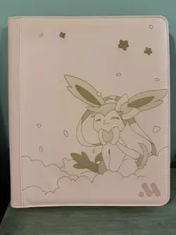 pokemon Laser Engraved Sylveon Top Loader Binder (Made To Order) - Image 1