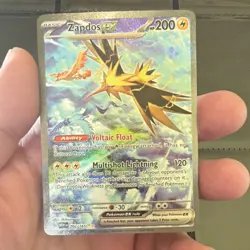 Pokemon Company Zapdos ex 202/165 Full Art Holo Basic Ancient Bird EX - Image 1