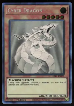 Cyber Dragon (Ghost Rare) GFP2-EN178 1st Edition Yu-Gi-Oh - Image 1