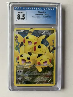 Pokemon Generations Pikachu #RC29/RC32 2016 CGC 8.5 NM/Mint+ - Image 1