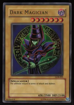 Dark Magician LOB-005 Ultra Rare The Legend of Blue Eyes White Dragon Yu-Gi-Oh - Image 1