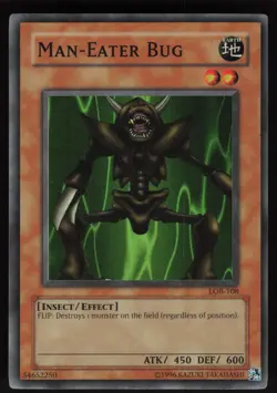 Man-Eater Bug LOB-108 Super Rare The Legend of Blue Eyes White Dragon Yu-Gi-Oh - Image 1