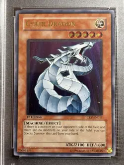 YuGiOh! - Cyber Dragon CRV-EN015 Ultimate Rare 1st Edition PSA 9 Mint - Image 2