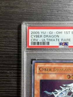 YuGiOh! - Cyber Dragon CRV-EN015 Ultimate Rare 1st Edition PSA 9 Mint - Image 5