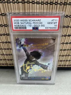 2020 Weiss Schwarz MOB:NATURAL PSYCHIC SP T11 Signature PSA 10 Gem Mint - Image 1