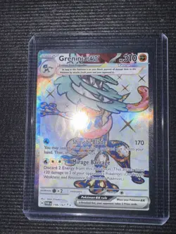 Pokemon TCG Greninja EX Twilight Masquerade Card 198/167 Ultra NM Condition - Image 2