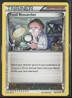 Fossil Researcher - 92/111 (Cosmos Holo) Promo Cards & Products 092/111 LP - Image 1
