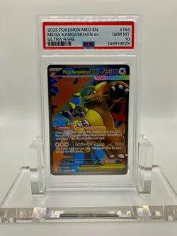🔥 2025 Pokemon Mega Evolutions # 164 Mega Kangaskhan EX PSA 10 Card GEM MINT 🔥 - Image 1