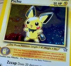 Pokemon TCG Neo Genesis Pichu Holo Card 12/111 2000 English Vintage - Image 4