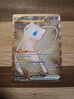 Pokemon TCG Mew EX Metal Gold NM 205/165 Scarlet & Violet 151 Promo Card - Image 1
