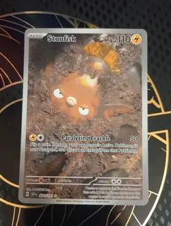 Stunfisk 202/191 Holo Illustration Rare Surging Sparks Pokemon Card - Image 1