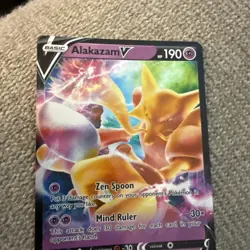 Pokemon Alakazam V SWSH083 Holo Jumbo Promo Card/Small Card Set - Image 3