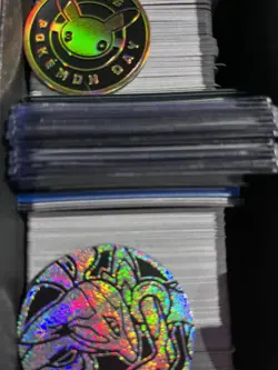 ETB full of Pokemon TCG Mixed Modern Card Lot 500+ 100+ Holos Rares - Image 4
