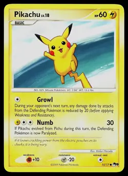 Pokemon Card - Pikachu POP Series 9 15/17 Common - Image 1