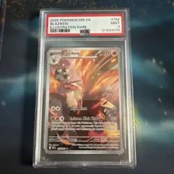 Blaziken 192/182 Illustration Rare Destined Rivals Pokemon Card PSA 9 MINT - Image 1