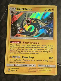 Pokemon Card Unified Minds Eelektross 66/236 Rare Holo NM - Image 1