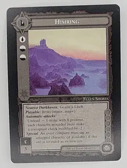 MIDDLE-EARTH CCG MECCG HIMRING AGAINST THE SHADOW ATS UNCOMMON SITE LOTR CARD - Image 1