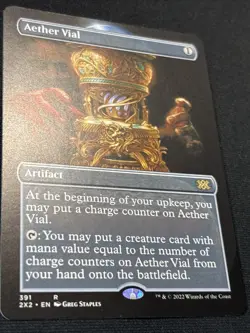 MTG - Aether Vial - BORDERLESS - Artifact - 2X2 #391 - Rare - Image 2