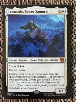 Leonardo, Sewer Samurai M Teenage Mutant Ninja Turtles 17 NM - Image 1