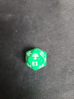 Magic the Gathering MTG -selesnya Guildkit D20 Dice Die spindown life counter - Image 1