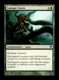 MTG Canopy Cover LP Light Play Worldwake [2852] - Image 1