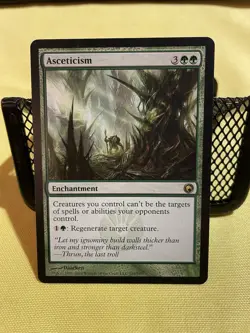 Magic: The Gathering Asceticism Scars of Mirrodin Rare Green Enchantment Regula… - Image 1
