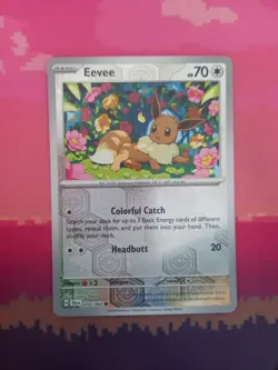 Pokemon Card Eevee Shrouded Fable Reverse Holo Common 050/064 Near Mint - Image 1