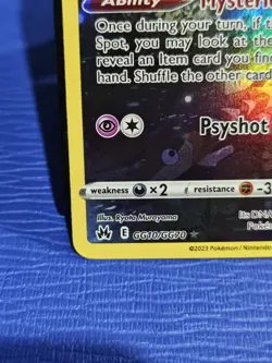Pokemon TCG Mew Crown Zenith Galarian Gallery Holo Rare Card GG10/GG70 NM - Image 4
