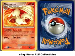 2007 Pokemon, D&P Mysterious Treasures, #32/123 Ninetales Lv. 37, Rare - Image 1