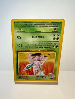 Nidorino 37/102 Uncommon Base Set Unlimited Pokemon Moderately Played - Image 2