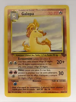 Galopa Rapidash Jungle Set Pokemon Card 44/64 Non-Holo French Edition - Image 1