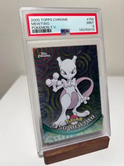 Mewtwo #150 Pokemon 2000 Topps Chrome PSA 9 - Image 1