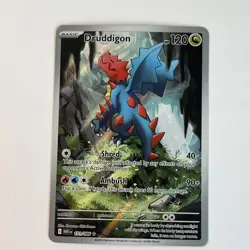 Druddigon - White Flare WHT 151/086 Illustration Rare IR Pokemon Card NM - Image 2