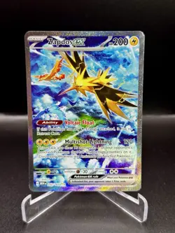 Pokemon Zapdos ex 202/165 Sv: Scarlet & Violet 151 Holo - Image 1