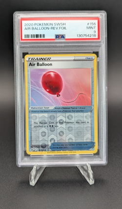 Air Balloon 2020 Pokemon SWSH Reverse Foil #156 PSA 9 Mint - Image 1